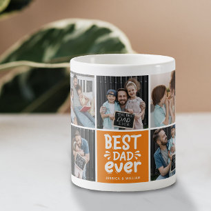 Mug Cadeau 'Meilleur Papa de Tous les Temps' 9 Photos 