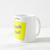 Mug Cadeau Merci Pour Homme - Note Sticky - Personnali (Devant droit)