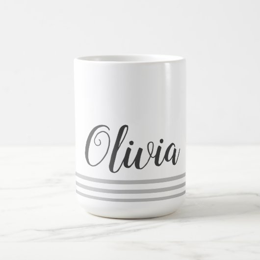 Mug Cadeau mignon isolé avec nom personnalisé écriture (Centre)
