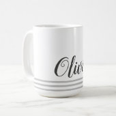 Mug Cadeau mignon isolé avec nom personnalisé en écrit (Devant gauche)