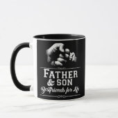 Mug Cadeau mignon Père Fils Amis Poing Bump Papa Père (Gauche)
