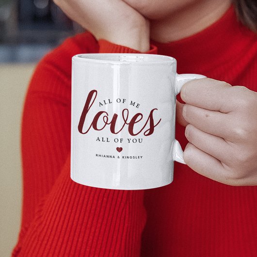 Mug Cadeau mignon 'Tout de moi aime tout de toi'