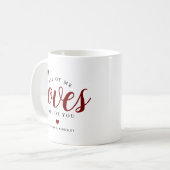 Mug Cadeau mignon 'Tout de moi aime tout de toi' (Devant gauche)