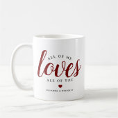 Mug Cadeau mignon 'Tout de moi aime tout de toi' (Gauche)