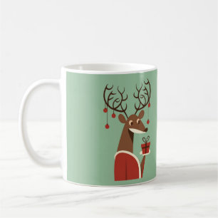 Mug Cadeau minimaliste de rennes de Noël cadeau cadeau