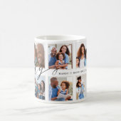 Mug Cadeau moderne Daddy Script pour pères Photo Colla (Centre)