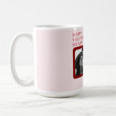 Mug Cadeau moderne de la Saint-Valentin rouge et rose (Gauche)