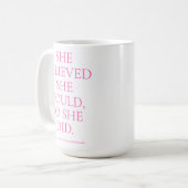 Mug Cadeau Motivationnel personnalisé pour elle & Boss (Devant gauche)