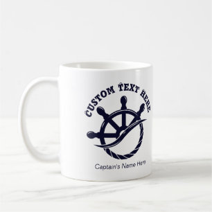 Mug Cadeau nautique de bateau de capitaine personnalis