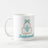 Mug Cadeau nuptiale de biscuit de gâteau de mariage de (Gauche)