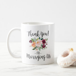 Mug Cadeau Officiel Mariage - Merci Pour Nous Enseigne