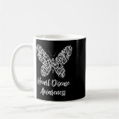 Mug Cadeau Papillon de Sensibilisation à la Maladie Ca (Gauche)