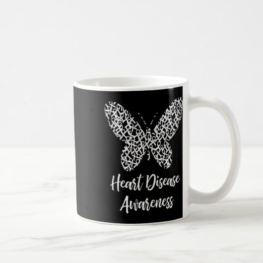Mug Cadeau Papillon de Sensibilisation à la Maladie Ca (Droite)