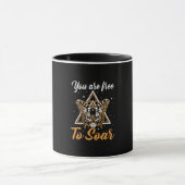 Mug Cadeau Papillon | Vous êtes libre de planer (Centre)