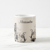 Mug Cadeau Papillons Féminins Personnalisé (Centre)