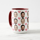 Mug Cadeau personnalisé Anniversaire visage pour mari (Devant gauche)