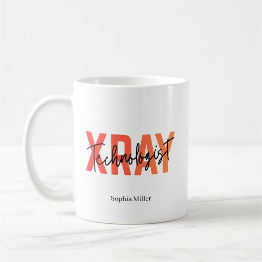 Mug Cadeau personnalisé avec le nom du technologue en (Gauche)