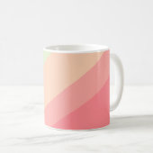 Mug Cadeau personnalisé avec nom Arc-en-ciel pastel (Devant droit)