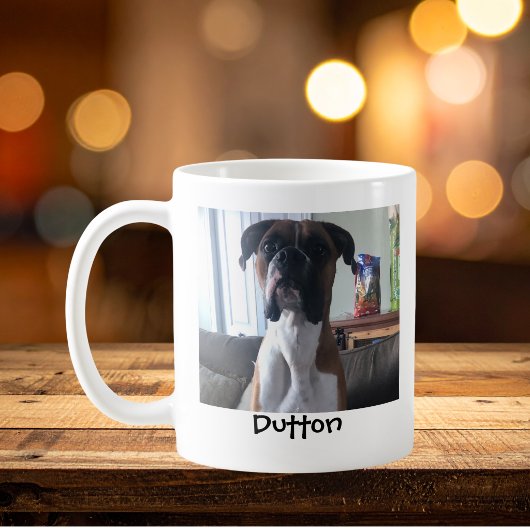 Mug Cadeau Personnalisé avec Photo de Compagnon à Quat