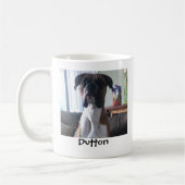 Mug Cadeau Personnalisé avec Photo de Compagnon à Quat (Gauche)