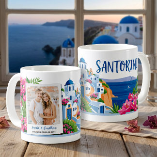 Mug Cadeau personnalisé avec photo et nom de voyage à