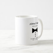 Mug Cadeau personnalisé Best Man Modern Tuxedo Mariage (Devant droit)