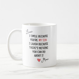 Mug Cadeau Personnalisé Citation – Vous Êtes Mon Fils