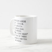 Mug Cadeau Personnalisé Cousin, Drôle Cousin (Devant gauche)