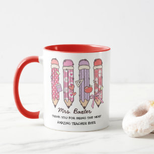Mug Cadeau personnalisé d'appréciation pour un enseign