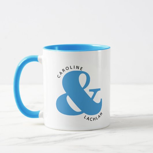 Mug Cadeau personnalisé de deux tons pour couple pour (Gauche)