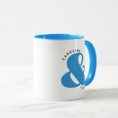 Mug Cadeau personnalisé de deux tons pour couple pour (Devant droit)