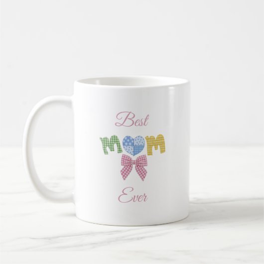 Mug Cadeau personnalisé de Fête des Mères Patchwork Ma (Gauche)