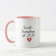 Cadeau Personnalisé De Grand-Grand-Mère, Est. 2025