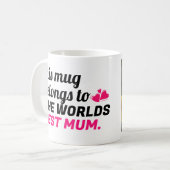 Mug cadeau personnalisé de la fête des mères (Devant gauche)