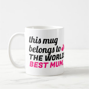 Mug cadeau personnalisé de la fête des mères