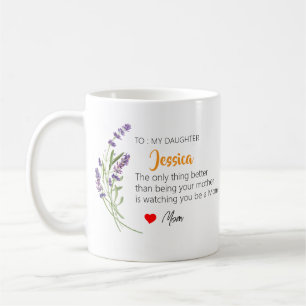 Mug Cadeau personnalisé de la fête des mères pour fill