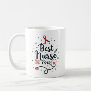 Mug Cadeau personnalisé de la meilleure infirmière ave