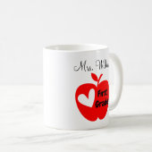 Mug Cadeau personnalisé de l'enseignant de fin d'étude (Devant droit)