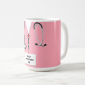 Mug Cadeau personnalisé de l'infirmière (Devant droit)
