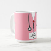 Mug Cadeau personnalisé de l'infirmière (Devant gauche)