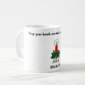 Mug Cadeau personnalisé de Noël Joy (Devant gauche)