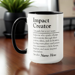 Mug Cadeau Personnalisé de Reconnaissance pour Créateu