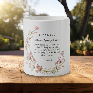 Mug Cadeau personnalisé de reconnaissance pour enseign