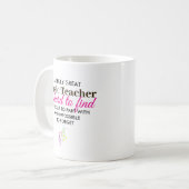 Mug Cadeau personnalisé de reconnaissance pour profess (Devant gauche)