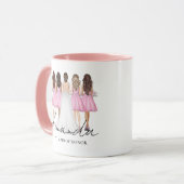 Mug Cadeau personnalisé de témoin de mariage avec nom (Devant gauche)