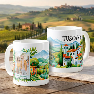 Mug Cadeau personnalisé de voyage en Toscane avec phot