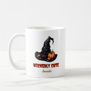 Mug Cadeau personnalisé d'Halloween méchamment mignon