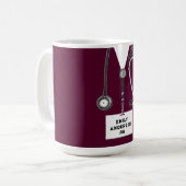 Mug Cadeau personnalisé d'infirmière (Devant gauche)