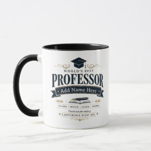 Mug cadeau personnalisé drôle meilleur professeur