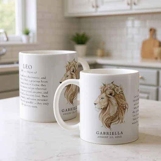 Mug Cadeau personnalisé Horoscope Signe du zodiaque Li